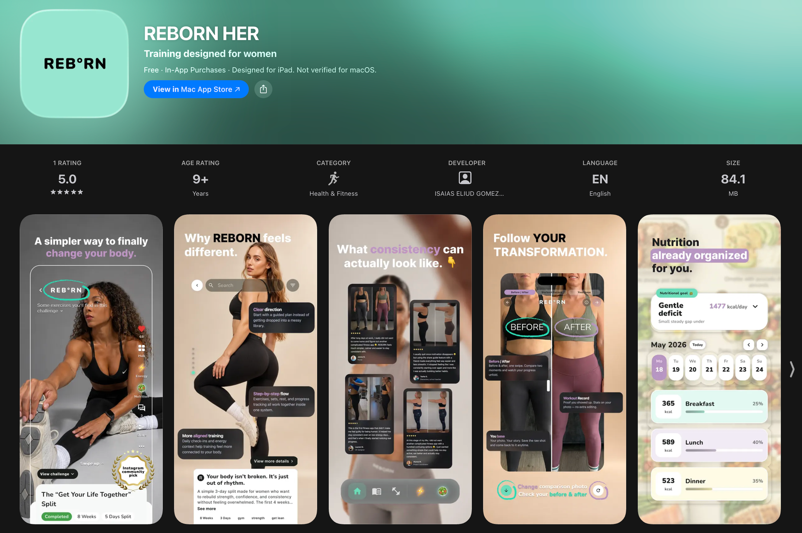 REBORN fitness platform